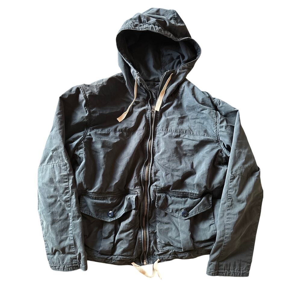 90’s Abercrombie & Fitch Navy Full Zip Women’s Hooded Fleece Lined XL Jacket